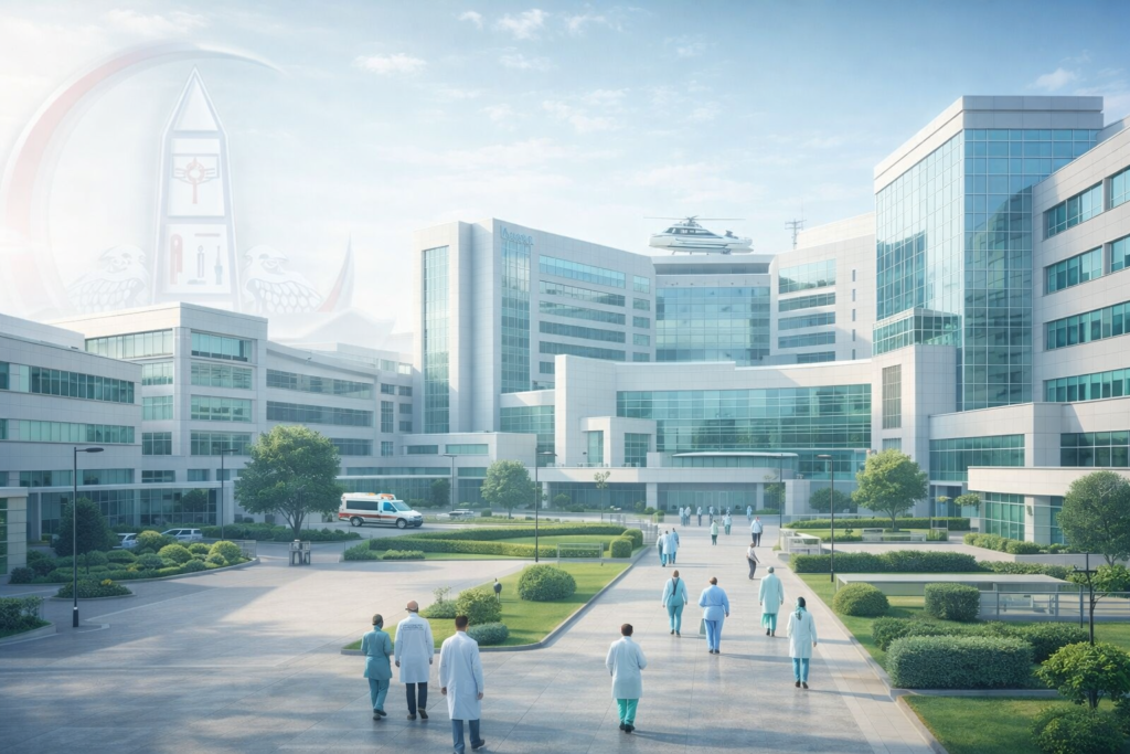 منظومة مستشفيات جامعة عين شمس ودورها في تقديم رعاية صحية متكاملة