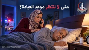 طبيب متخصص في طب المسنين يناقش اضطرابات النوم مع رجل مسن وأحد أفراد أسرته.